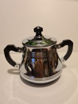 Sucrier Vintage en Métal Chromé