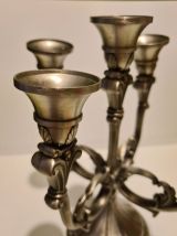 Bougeoir étain mat 97% Zinn 5 branches