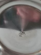 Théière étain et manche noir bakélite