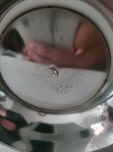 Cafetière étain et manche noir bakélite