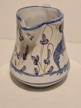 Pot à lait Moustier décor oiseaux bleus