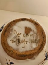 Pot à lait Moustier décor oiseaux bleus