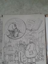 25 dessins originaux  à l’encre de Emile Deshays 