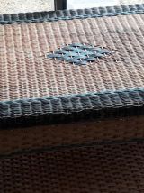 fauteuil, repose pieds  table basse osier marque GRANGE