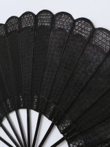 Éventail cannage sombre - 144 cm