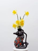  Carafe vase hippocampe - céramique émaillée