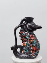  Carafe vase hippocampe - céramique émaillée
