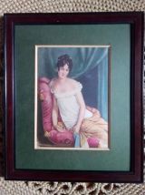 Deux reproductions de  tableaux célèbres sur soie