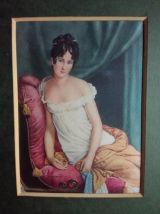 Deux reproductions de  tableaux célèbres sur soie