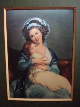 Deux reproductions de  tableaux célèbres sur soie