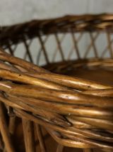 Desserte bar en rotin