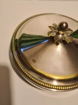 Boîte Métal Argenté Iris Silverplate Italy A1000