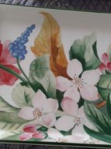 Plat à cakes en faïence de Gien