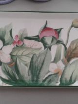 Plat à cakes en faïence de Gien