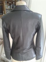 Veste en cuir souple
