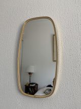 Miroir vintage 1960 rétroviseur - 46 x 24 cm