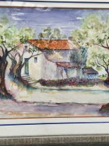 Aquarelle provençale Élisabeth Toulouse