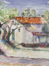 Aquarelle provençale Élisabeth Toulouse