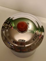 Pot à sucre cuivre chromé Vintage