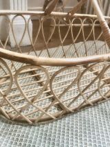 Joli couffin vintage en osier