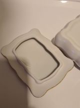 Boîte en porcelaine de Limoges décor scène galante