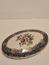 Bonbonnière Porcelaine de Limoges décor floral