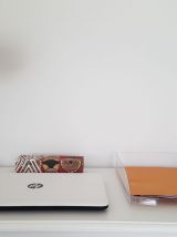 Lampe de bureau vintage eyeball rouge