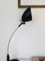 Lampe de bureau noire vintage Veneta Lumi