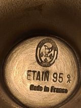 Coupe de mariage etain signé anse tête de bélier