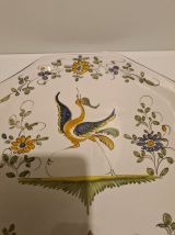 Assiette Céramique de Moustier décor Oiseaux