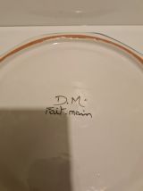 Assiette Céramique de Moustier décor Oiseaux