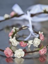 Couronne et bracelet assorti demoiselle d'honneur