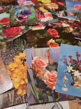 LOT 95 cartes postales de fleurs
