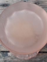 vase forme champignon en verre soufflé rose