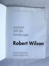 Portrait still life landscape Robert Wilson M.B.V.B 1993.  