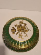 Bonbonnière porcelaine de Limoges décors floral