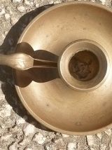 bougeoir  en  laiton , vintage