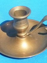 bougeoir  en  laiton , vintage