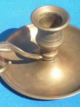 bougeoir  en  laiton , vintage