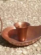 bougeoir  en  cuivre ,vintage