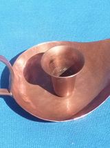 bougeoir  en  cuivre ,vintage