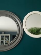 Miroir blanc vintage "passe-partout"