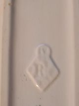 Porte savon peigne en Faïence décor végétal et oiseau