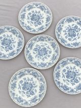 Série de 6 assiettes - en porcelaine anglaise