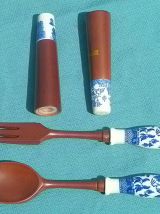 coffret couverts a salades japon vintage