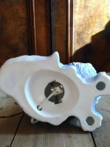 Jolie lampe en céramique  'chat" - Années 80