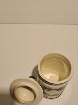 Pot moutarde Parizot faïence Digoin Sarreguemin décor Fruits