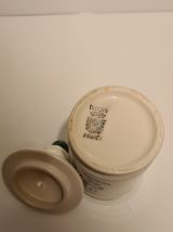 Pot moutarde Parizot faïence Digoin Sarreguemin décor Fruits