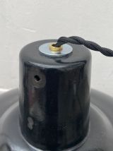 ANCIENNE LAMPE INDUSTRIELLE SUSPENSION EMAILLEE 35,5 CM