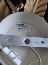 appliques feuilles murales en métal doré avec fixation